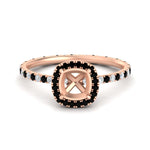 Load image into Gallery viewer, semi-mount-halo-eternity-black-diamond-engagement-ring-in-rose-gold-FD9372SMRGBLACK-NL-RG.jpg?v=1763118336