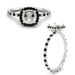 Load image into Gallery viewer, semi-mount-halo-eternity-black-diamond-engagement-ring-in-white-gold-FD9372SMRGBLACKANGLE3-NL-WG.jpg?v=1763118336