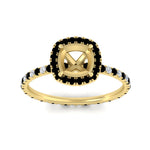 Load image into Gallery viewer, semi-mount-halo-eternity-black-diamond-engagement-ring-in-yellow-gold-FD9372SMRGBLACKANGLE5-NL-YG.jpg?v=1763118337