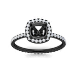Load image into Gallery viewer, semi-mount-halo-eternity-diamond-engagement-ring-in-black-Gold-gold-FD9372SMRANGLE5-NL-BG