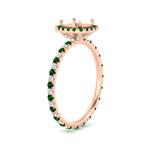 Load image into Gallery viewer, semi-mount-halo-eternity-emerald-engagement-ring-in-rose-gold-FD9372SMRGEMGRANGLE2-NL-RG.jpg?v=1763118336