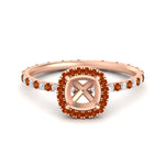 Load image into Gallery viewer, semi-mount-halo-eternity-orange-sapphire-engagement-ring-in-rose-gold-FD9372SMRGSAOR-NL-RG.jpg?v=1763118336