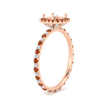 Load image into Gallery viewer, semi-mount-halo-eternity-orange-sapphire-engagement-ring-in-rose-gold-FD9372SMRGSAORANGLE2-NL-RG.jpg?v=1763118336