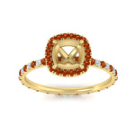 Load image into Gallery viewer, semi-mount-halo-eternity-orange-sapphire-engagement-ring-in-yellow-gold-FD9372SMRGSAORANGLE5-NL-YG.jpg?v=1763118336