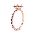 Load image into Gallery viewer, semi-mount-halo-eternity-pink-sapphire-engagement-ring-in-rose-gold-FD9372SMRGSADRPIANGLE2-NL-RG.jpg?v=1763118336