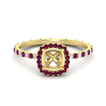 Load image into Gallery viewer, semi-mount-halo-eternity-pink-sapphire-engagement-ring-in-yellow-gold-FD9372SMRGSADRPI-NL-YG.jpg?v=1763118336