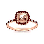 Load image into Gallery viewer, semi-mount-halo-eternity-ruby-engagement-ring-in-rose-gold-FD9372SMRGRUDRANGLE5-NL-RG.jpg?v=1763118336