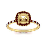 Load image into Gallery viewer, semi-mount-halo-eternity-ruby-engagement-ring-in-yellow-gold-FD9372SMRGRUDRANGLE5-NL-YG.jpg?v=1763118335