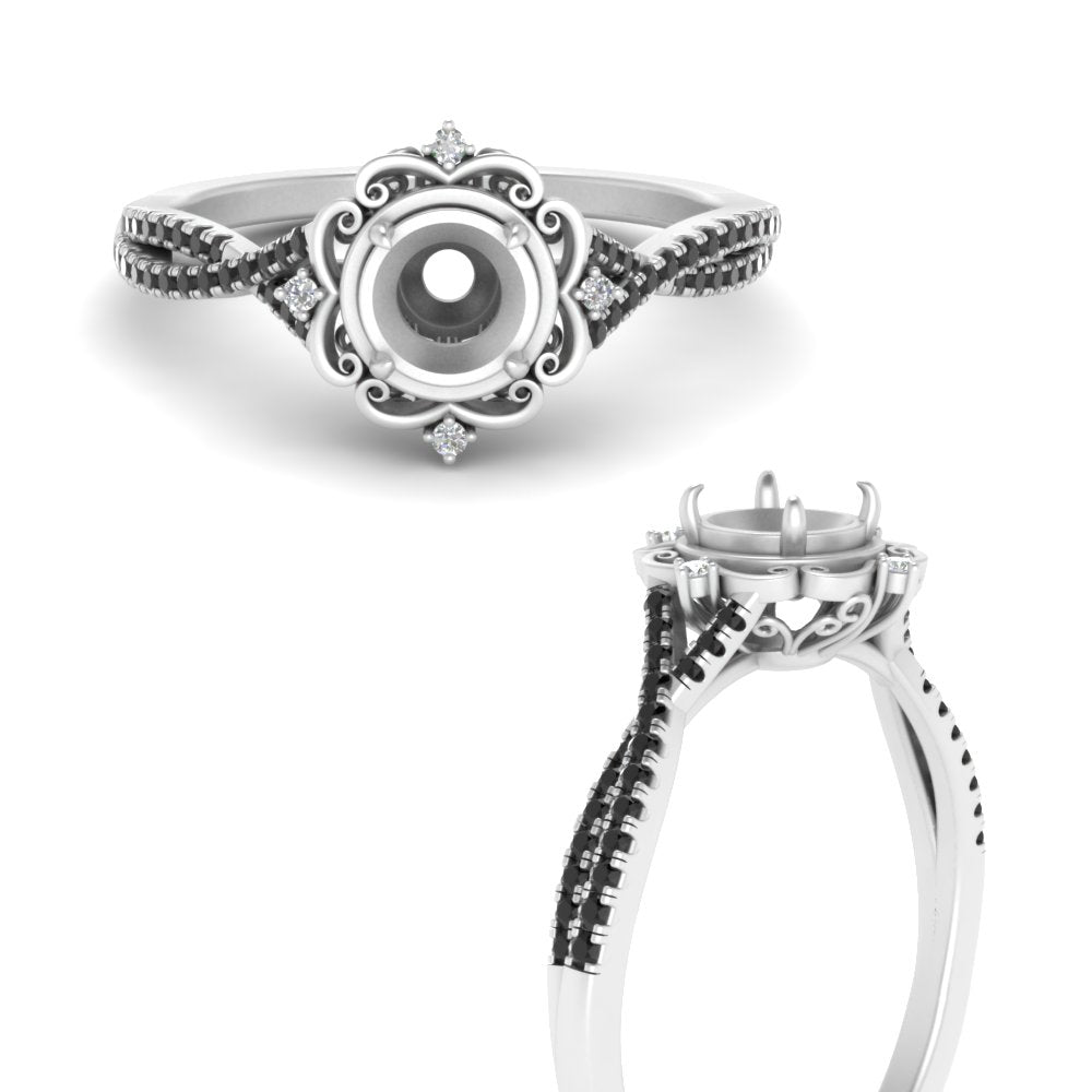 semi-mount-halo-filigree-twisted-black-diamond-engagement-ring-in-FD124061SMRGBLACKANGLE3-NL-WG