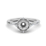 Load image into Gallery viewer, semi-mount-halo-filigree-twisted-diamond-engagement-ring-in-FD124061SMRANGLE3-NL-WG

