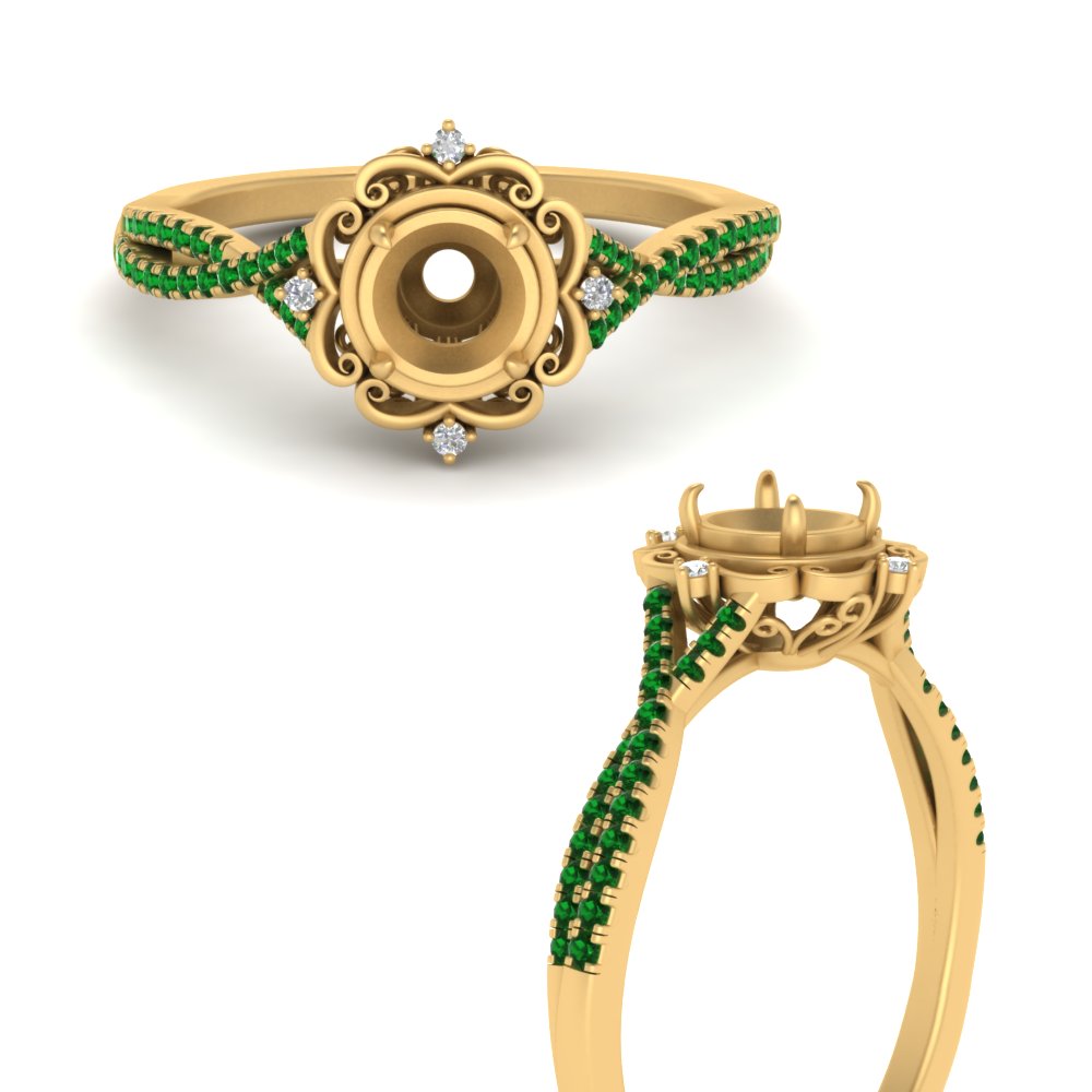 semi-mount-halo-filigree-twisted-emerald-engagement-ring-in-FD124061SMRGEMGRANGLE3-NL-YG
