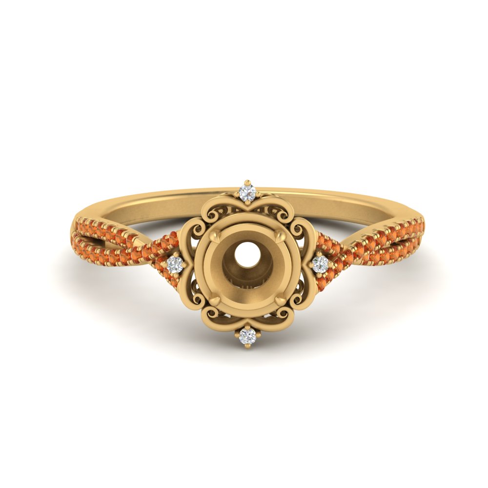 semi-mount-halo-filigree-twisted-orange-sapphire-engagement-ring-in-FD124061SMRGSAORANGLE3-NL-YG