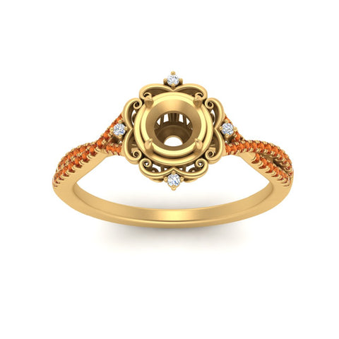 semi-mount-halo-filigree-twisted-orange-sapphire-engagement-ring-in-FD124061SMRGSAORANGLE3-NL-YG