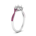 Load image into Gallery viewer, semi-mount-halo-filigree-twisted-pink-sapphire-engagement-ring-in-FD124061SMRGSADRPIANGLE3-NL-WG
