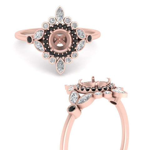 semi-mount-halo-floral-black-diamond-engagement-ring-in-rose-gold-FD9822SMRGBLACKANGLE3-NL-RG?v=1755852255
