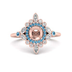 Load image into Gallery viewer, semi-mount-halo-floral-blue-topaz-engagement-ring-in-rose-gold-FD9822SMRGICBLTO-NL-RG?v=1755852257
