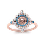 Load image into Gallery viewer, semi-mount-halo-floral-blue-topaz-engagement-ring-in-rose-gold-FD9822SMRGICBLTOANGLE5-NL-RG?v=1755852257
