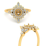 Load image into Gallery viewer, semi-mount-halo-floral-diamond-engagement-ring-in-yellow-gold-FD9822SMRANGLE3-NL-YG?v=1755852250
