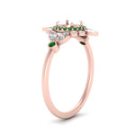 Load image into Gallery viewer, semi-mount-halo-floral-emerald-engagement-ring-in-rose-gold-FD9822SMRGEMGRANGLE2-NL-RG?v=1755852251
