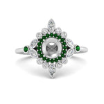 Load image into Gallery viewer, semi-mount-halo-floral-emerald-engagement-ring-in-white-gold-FD9822SMRGEMGR-NL-WG?v=1755852251
