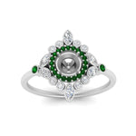 Load image into Gallery viewer, semi-mount-halo-floral-emerald-engagement-ring-in-white-gold-FD9822SMRGEMGRANGLE5-NL-WG?v=1755852251
