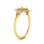 Load image into Gallery viewer, semi-mount-halo-floral-orange-sapphire-engagement-ring-in-yellow-gold-FD9822SMRGSAORANGLE2-NL-YG?v=1755852253
