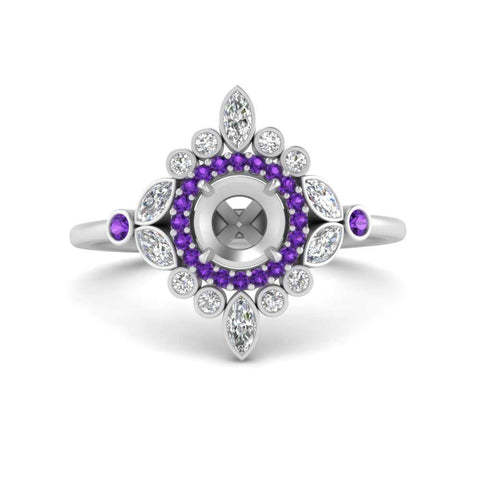 semi-mount-halo-floral-purple-topaz-engagement-ring-in-white-gold-FD9822SMRGVITO-NL-WG?v=1755852255