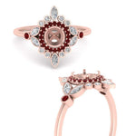 Load image into Gallery viewer, semi-mount-halo-floral-ruby-engagement-ring-in-rose-gold-FD9822SMRGRUDRANGLE3-NL-RG?v=1755852254
