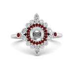 Load image into Gallery viewer, semi-mount-halo-floral-ruby-engagement-ring-in-white-gold-FD9822SMRGRUDR-NL-WG?v=1755852253

