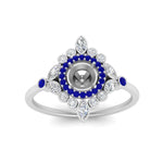 Load image into Gallery viewer, semi-mount-halo-floral-sapphire-engagement-ring-in-white-gold-FD9822SMRGSABLANGLE5-NL-WG?v=1755852250
