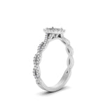 Load image into Gallery viewer, Oval Halo Infinity Vine Engagement Ring Semi Mount
