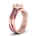 Load image into Gallery viewer, semi-mount-halo-pink-sapphire-infinity-bridal-set-in-rose-gold-FD9212SMGSADRPI-NL-RG-B2.jpg
