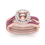 Load image into Gallery viewer, semi-mount-halo-pink-sapphire-infinity-bridal-set-in-rose-gold-FD9212SMGSADRPI-NL-RG-B2.jpg
