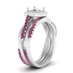 Load image into Gallery viewer, semi-mount-halo-pink-sapphire-infinity-bridal-set-in-white-gold-FD9212SMGSADRPI-NL-WG-B2.jpg
