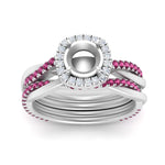 Load image into Gallery viewer, semi-mount-halo-pink-sapphire-infinity-bridal-set-in-white-gold-FD9212SMGSADRPI-NL-WG-B2.jpg
