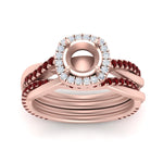 Load image into Gallery viewer, semi-mount-halo-ruby-infinity-bridal-set-in-rose-gold-FD9212SMGRUDR-NL-RG-B2.jpg

