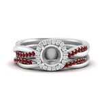 Load image into Gallery viewer, semi-mount-halo-ruby-infinity-bridal-set-in-white-gold-FD9212SMGRUDR-NL-WG-B2.jpg
