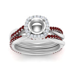 Load image into Gallery viewer, semi-mount-halo-ruby-infinity-bridal-set-in-white-gold-FD9212SMGRUDR-NL-WG-B2.jpg
