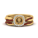 Load image into Gallery viewer, semi-mount-halo-ruby-infinity-bridal-set-in-yellow-gold-FD9212SMGRUDR-NL-YG-B2.jpg

