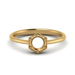 Load image into Gallery viewer, Semi Mount Hexagon Solitaire Ring
