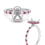 Load image into Gallery viewer, Semi Mount Hidden Halo Engagement Ring
