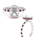 Load image into Gallery viewer, Semi Mount Hidden Halo Engagement Ring
