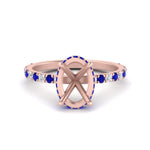 Load image into Gallery viewer, Semi Mount Hidden Halo Engagement Ring
