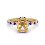 Load image into Gallery viewer, Semi Mount Hidden Halo Engagement Ring
