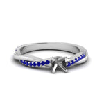 Load image into Gallery viewer, semi-mount-infinity-twist-diamond-engagement-ring-with-blue-sapphire-in-14K-white-gold-FD8253SMRGSABL-NL-WG.jpg
