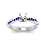 Load image into Gallery viewer, semi-mount-infinity-twist-diamond-engagement-ring-with-blue-sapphire-in-14K-white-gold-FD8253SMRGSABL-NL-WG.jpg
