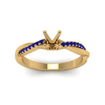 Load image into Gallery viewer, semi-mount-infinity-twist-diamond-engagement-ring-with-blue-sapphire-in-14K-yellow-gold-FD8253SMRGSABL-NL-YG.jpg
