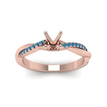Load image into Gallery viewer, semi-mount-infinity-twist-diamond-engagement-ring-with-ice-blue-topaz-in-14K-rose-gold-FD8253SMRGICBLTO-NL-RG.jpg
