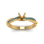 Load image into Gallery viewer, semi-mount-infinity-twist-diamond-engagement-ring-with-ice-blue-topaz-in-14K-yellow-gold-FD8253SMRGICBLTO-NL-YG.jpg
