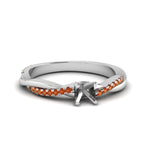 Load image into Gallery viewer, semi-mount-infinity-twist-diamond-engagement-ring-with-orange-sapphire-in-14K-white-gold-FD8253SMRGSAOR-NL-WG.jpg
